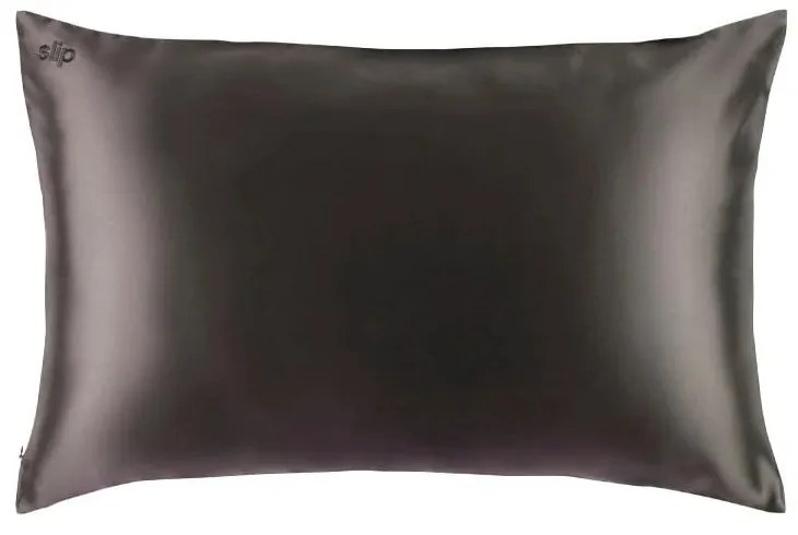 Federa per cuscino in seta 51x76 cm Charcoal – slip