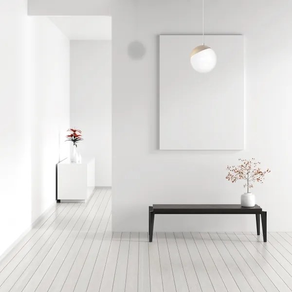 Lampadario a sospensione con filo SFERA WOOD 1xE14/40W/230V bianco