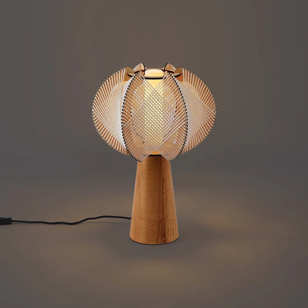 Lampada da tavolo Japandi Beige 45cm - Gertie