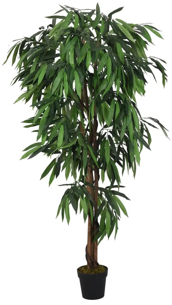 Albero Mango Artificiale 450 Foglie 120 Cm Verde /