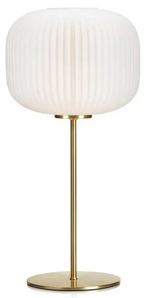 Markslöjd 107819 - Lampada da tavolo SOBER 1xE27/60W/230V bianca/ottone