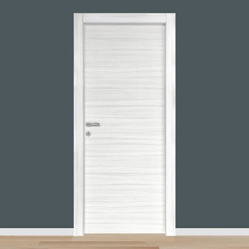 Porta interna a battente Sablè in legno colore palissandro, L 90 x H 210 cm, apertura reversibile