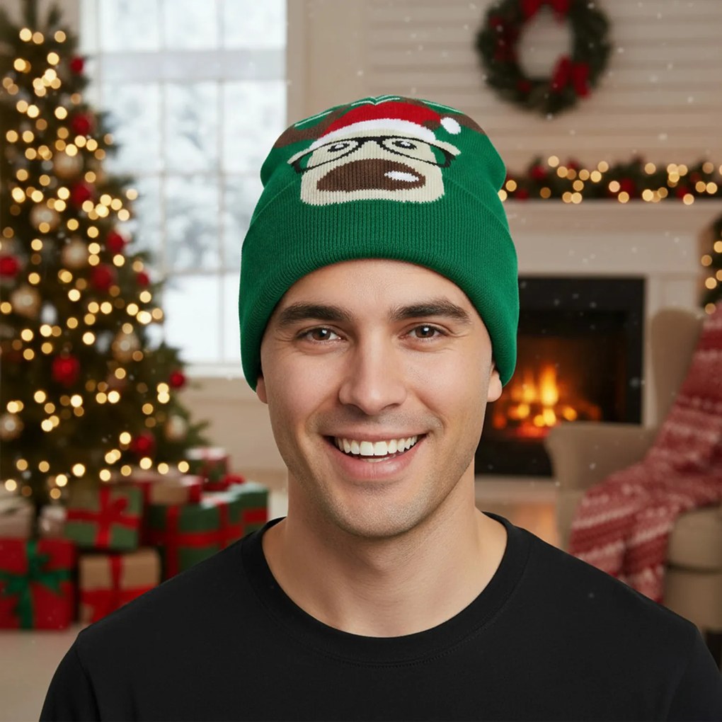 Cappello natalizio renna verde