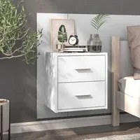 Comodino a Muro Bianco Lucido cod mxl 30259