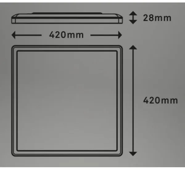 Briloner 7082-016 - Luce LED dimmerabile SLIM LED/22W/230V 2700-6500K + +TC