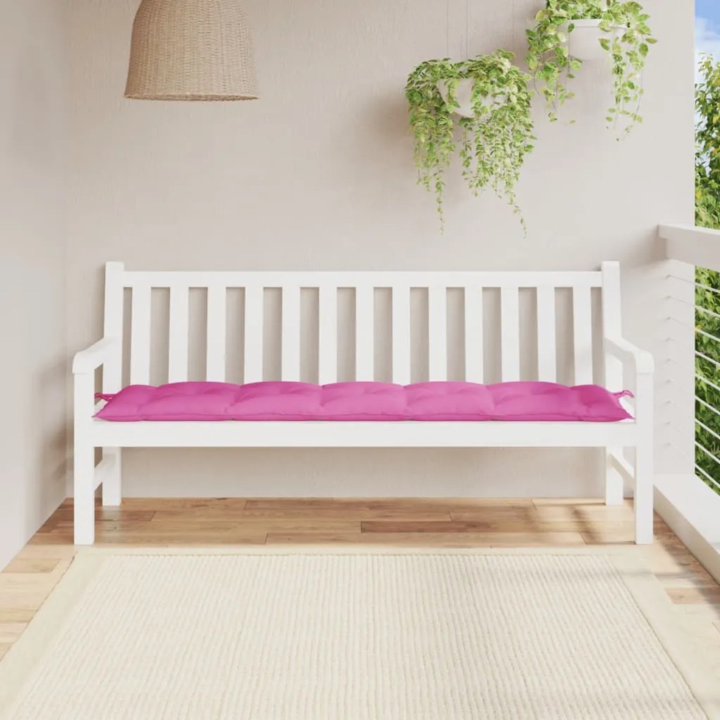 Cuscino Per Panca Rosa 180x50x7 Cm İn Tessuto Oxford /