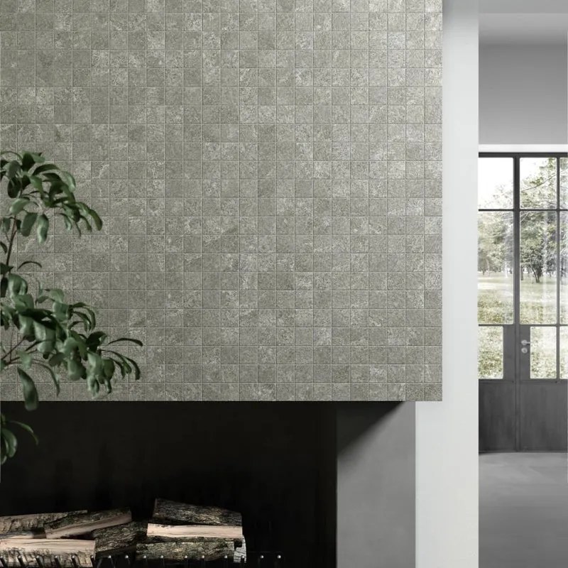 Piastrella da rivestimento interno 30 x 30 cm Sp. 8.5 mm rettificato Kavala in gres naturale opaco titanium traffico intenso (pei 4/5) R10 0.45 mq