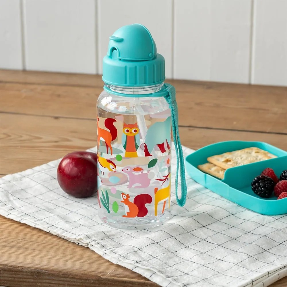 Bottiglia per bambini turchese in tritolo 500 ml Woodland – Rex London
