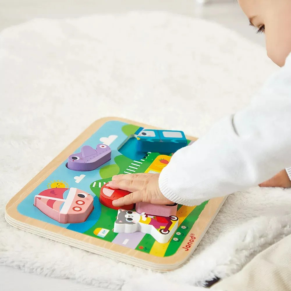 Puzzle a incastro 3D - Mezzi di trasporto