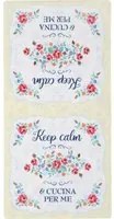 Strofinaccio da cucina Keep calm e cucina per me 35x70 cm