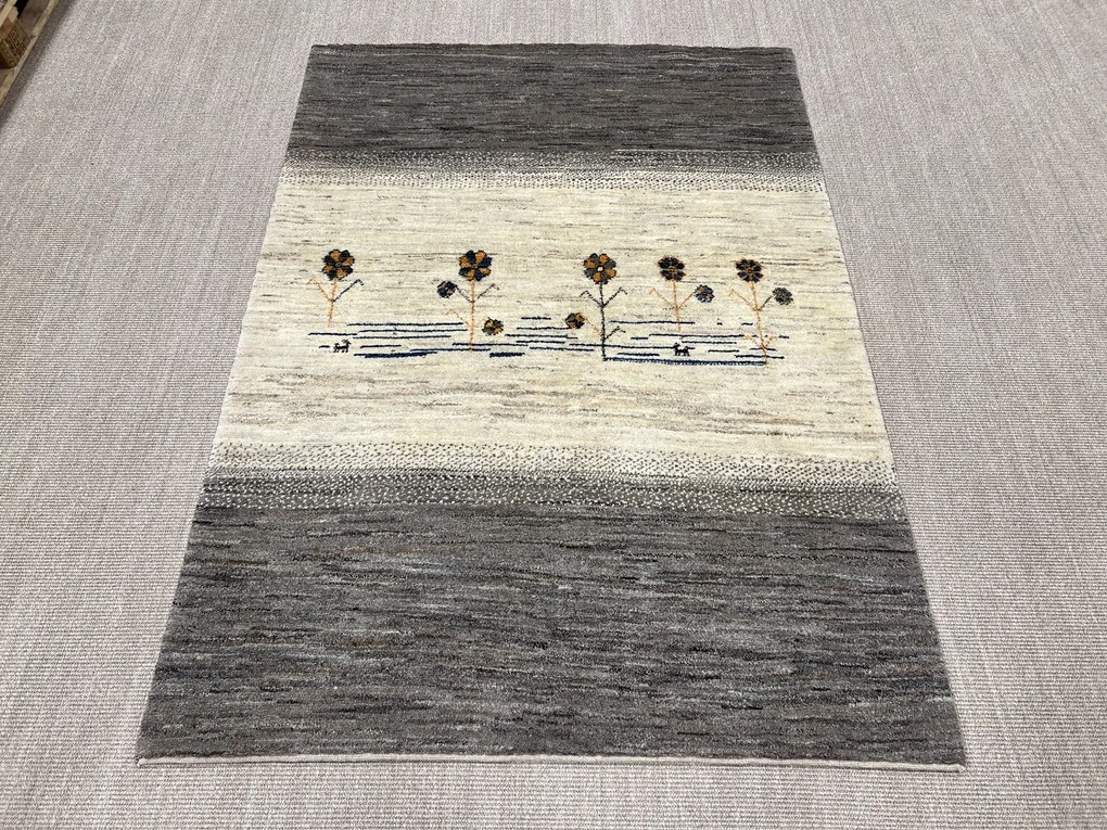 Gabbeh Tappeto persiano 140x200 Beige (Iran) Annodato A Mano