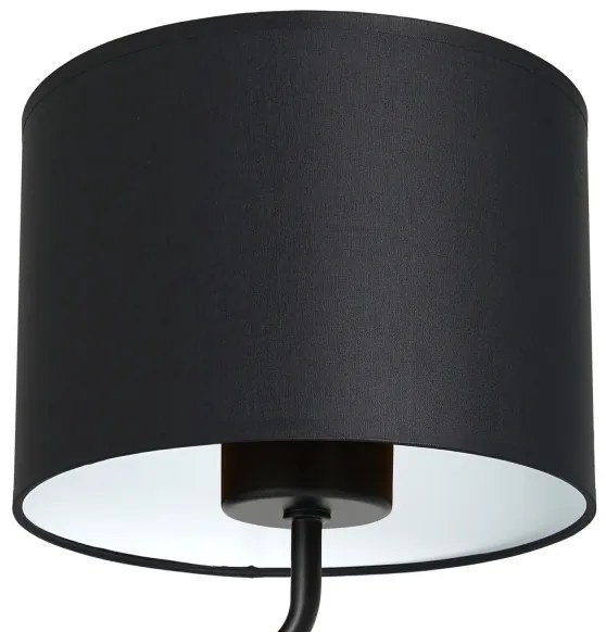 Lampada da parete ARDEN 1xE27/60W/230V nero/bianco