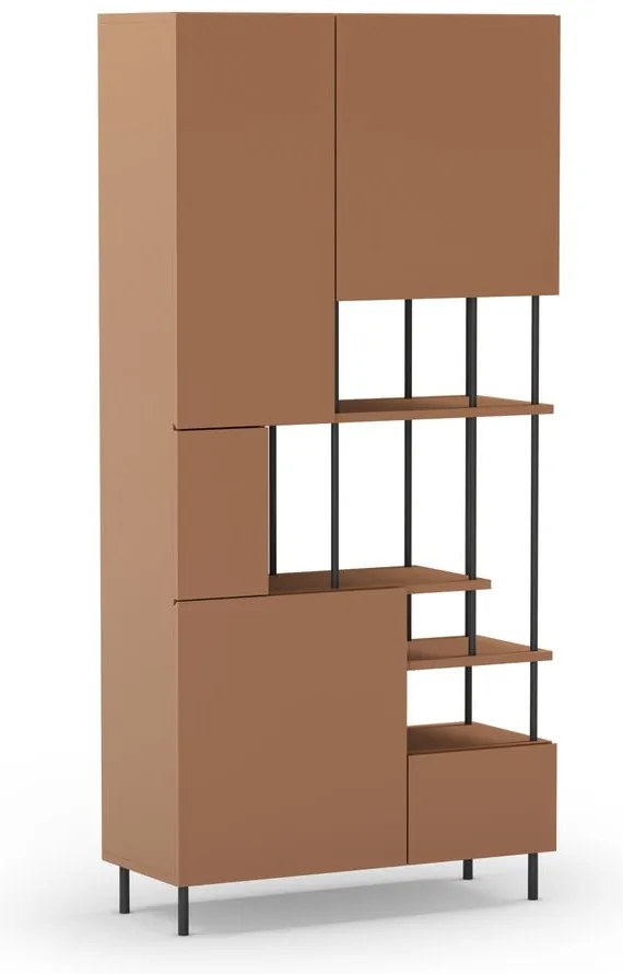 Libreria color mattone 84x175 cm Perla - Marckeric