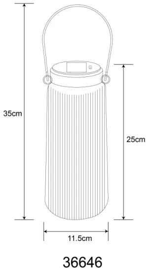 Globo 36646 - Lampada LED solare SOLAR 2xLED/0,5W/3V 3000K IP44