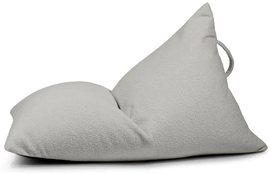 Pouf a sacco per bambini grigio chiaro con rivestimento in bouclé Razzy – SLOWDOWN