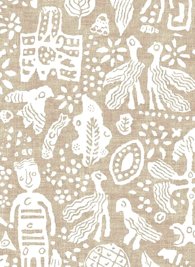 Lewis & Wood Carta da parati Minna Maze - Raffia