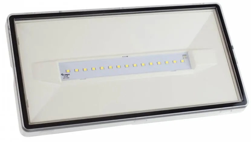 Lampada Emergenza 12W LED 732lm IP65 AutoTest funzione SE / SA, Bianca Colore del corpo Bianco
