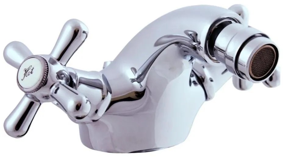 RAV Slezák MK145.0 - Miscelatore per bidet + piletta MORAVA 6,5 cm cromo lucido