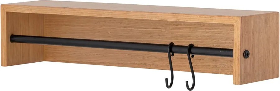 Appendiabiti da parete in colore naturale effetto faggio con mensola Ryder - Bloomingville
