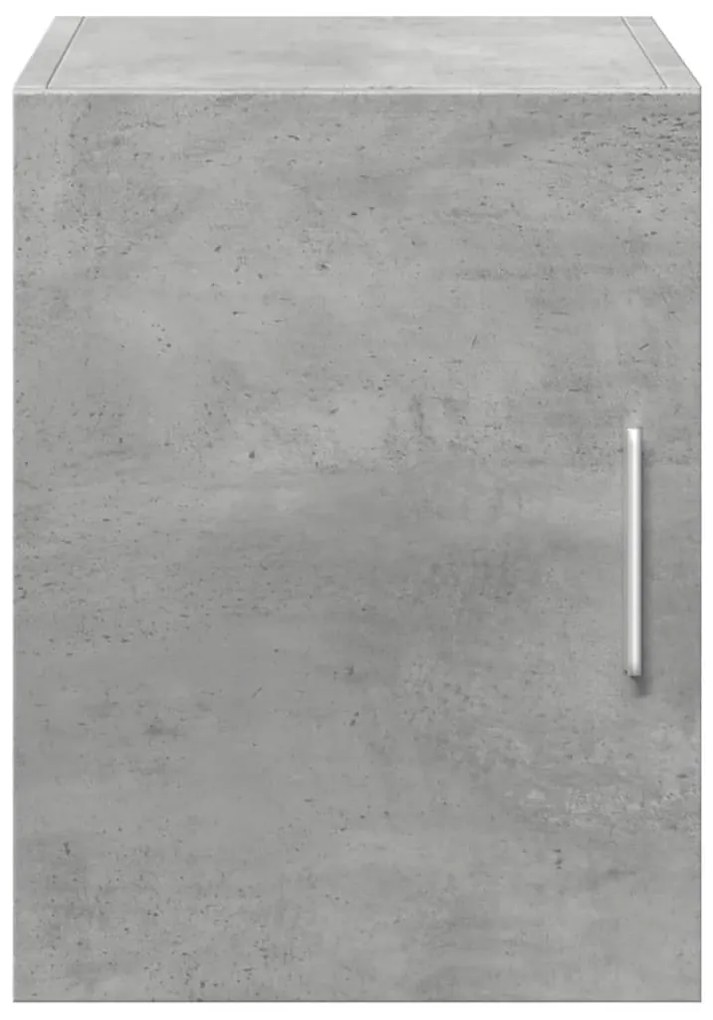 Mobile a parete grigio cemento 30x42,5x40 cm legno multistrato