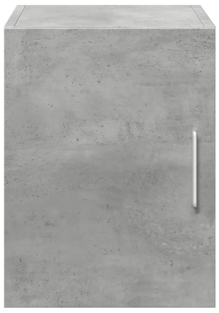 Mobile a parete grigio cemento 30x42,5x40 cm legno multistrato
