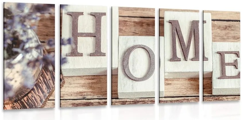 Quadri 5 pezzi – Lettere Home