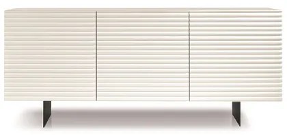 Madia in legno 180 cm 3 ante Bianco - ARISA 2 piedini