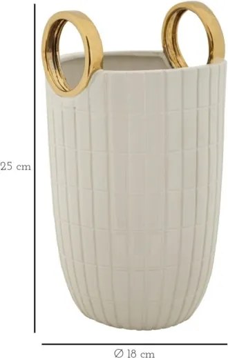 Vaso Ceramica Shopping Cm Ø 18X25