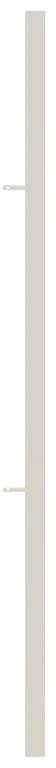 Palo partenza in ferro finitura verniciato Bianco H 140 cm x L 4 cm x P 4 cm