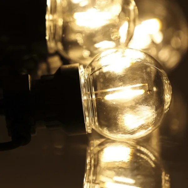 Retlux- LED catena decorativa per esterni GIRLANDA G45 10xE27/230V 8m IP44 bianco caldo