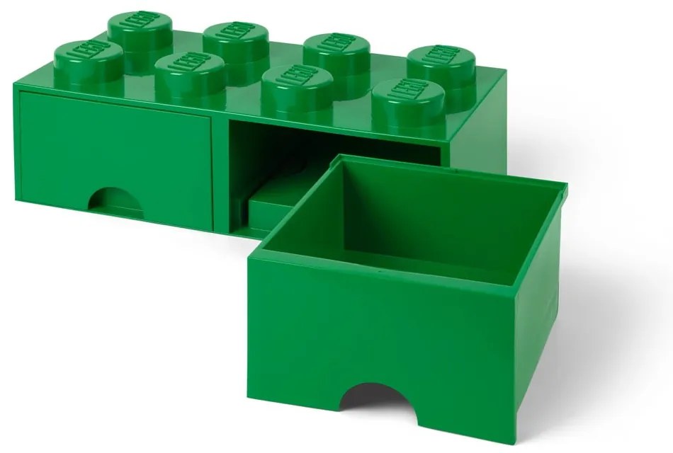 Contenitore verde con 2 cassetti - LEGO®