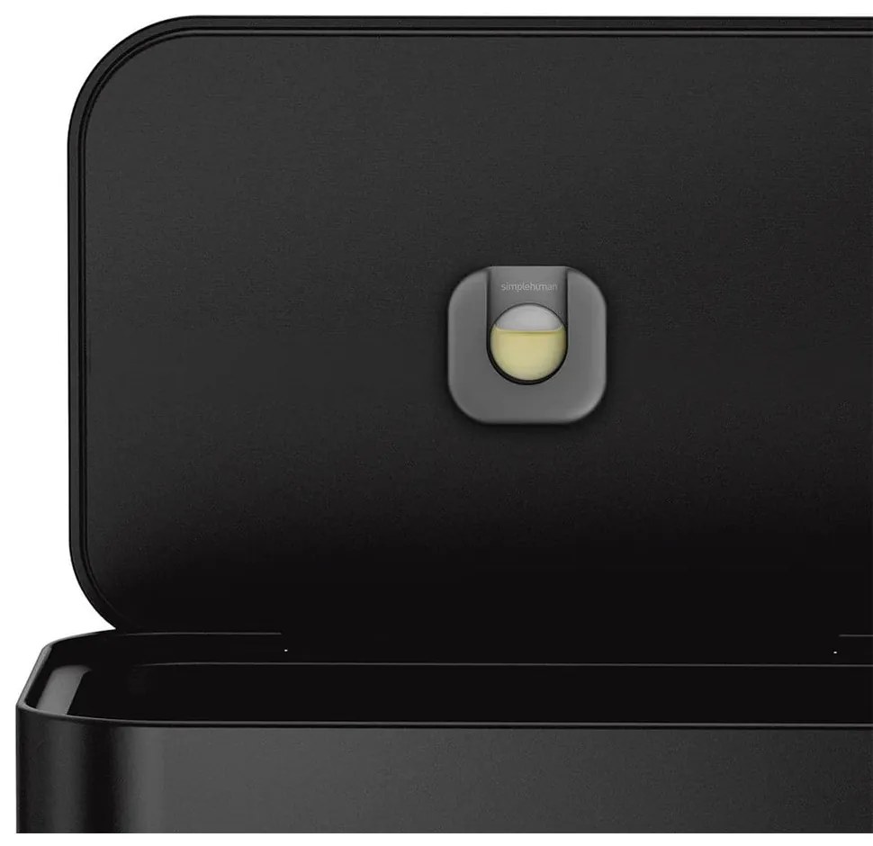 Cestino in acciaio nero opaco 55 l - simplehuman