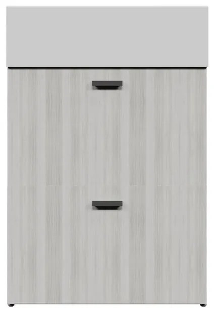 Mobile da bagno sotto lavabo COLAVENE Nobu beige opaco L 59 x H 71 x P 49 cm 2 ante, lavabo non incluso