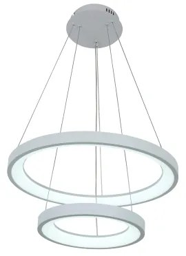 Brilagi - Lampadario sospeso dimmerabile LED su cavo FALCON SLIM LED/68W/230V Ø 50 cm bianco + telecomando