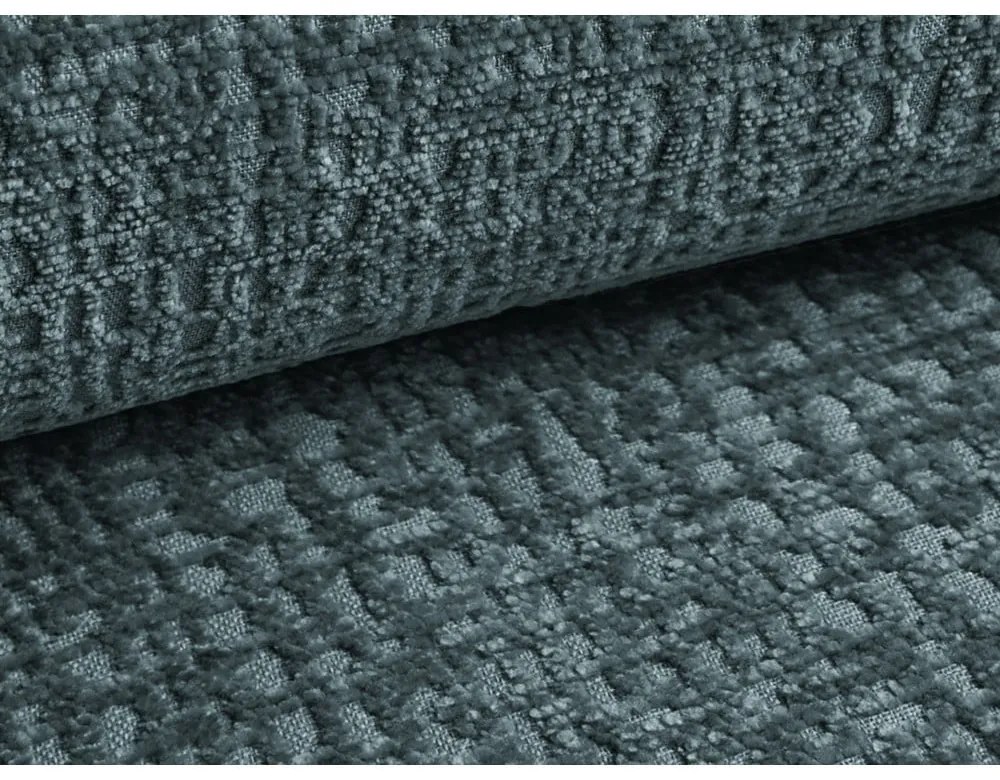 Divano angolare turchese allungabile/con contenitore Kalena – Makamii