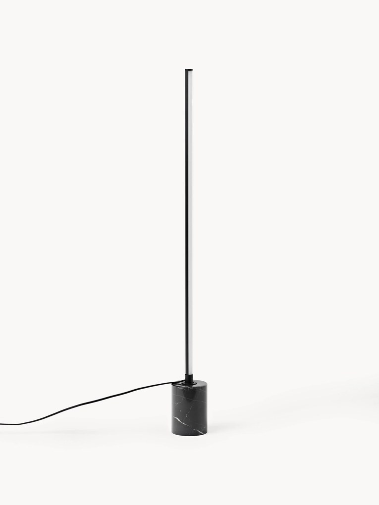 Lampada da terra a LED con base in marmo Shelby