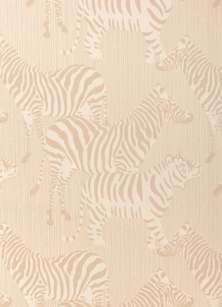 Majvillan Tapete Safari Stripes - Dusty Beige