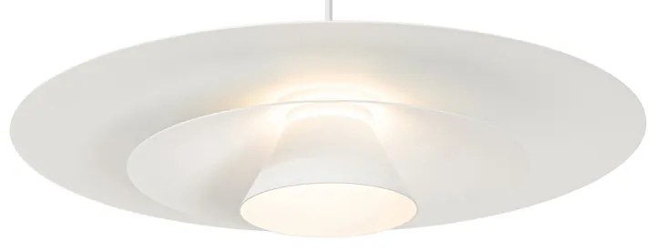 Lampada a sospensione di design bianca con LED dimmerabile a 3 livelli - Pauline