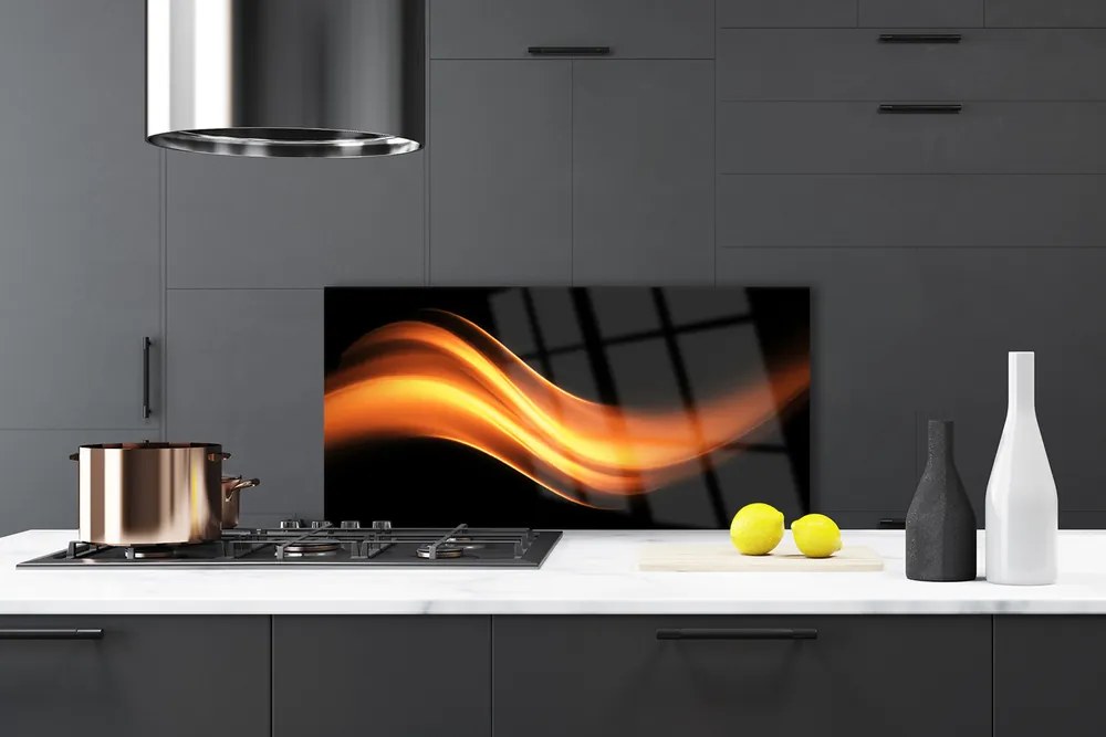 Pannello cucina paraschizzi Grafica di astrazione 140x70 cm