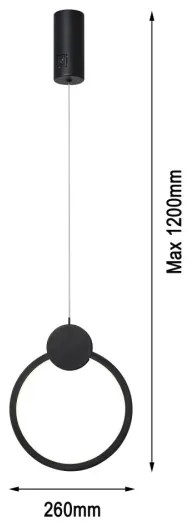 Immax NEO 07233L - Lampadario a sospensione con filo LED dimmerabile LITE OVALE LED/18W/230V Tuya + +TC