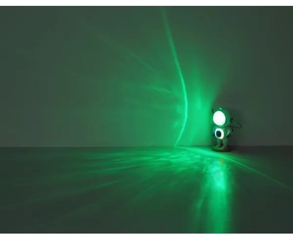 Globo 28084 - Lampada da tavolo LED RGB COSMO LED/6W/5V astronauta bianca