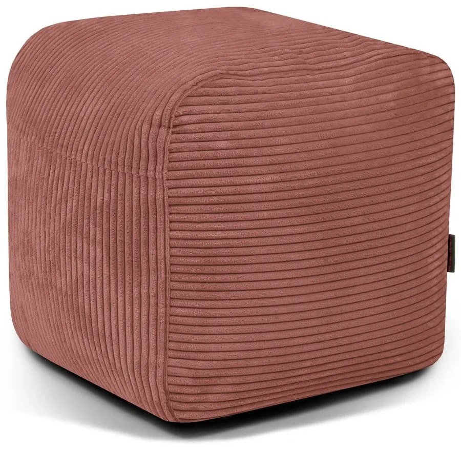 Puof a sacco color mattone con rivestimento in velluto a coste Plus 50 Lounge – SLOWDOWN