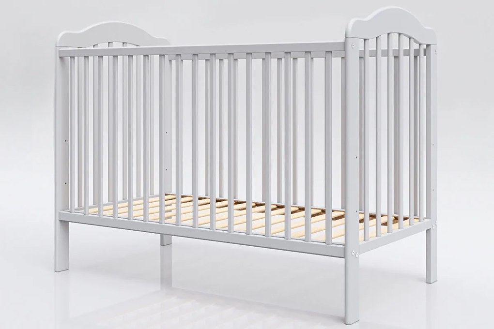 Lettino per bambini Alek con sbarre rimovibili - grigio - lettino senza spazio di archiviazione 120x60 cm