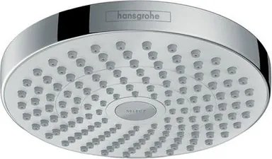 Soffione doccia HANSGROHE Croma Select S in ottone cromo L 18.7 x H 8.5 x P 8.5 cm anticalcare 2 getti