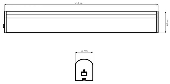 Illuminazione a LED per specchi da bagno ALEX LED/8W/230V 4000K 41 cm IP44 cromo