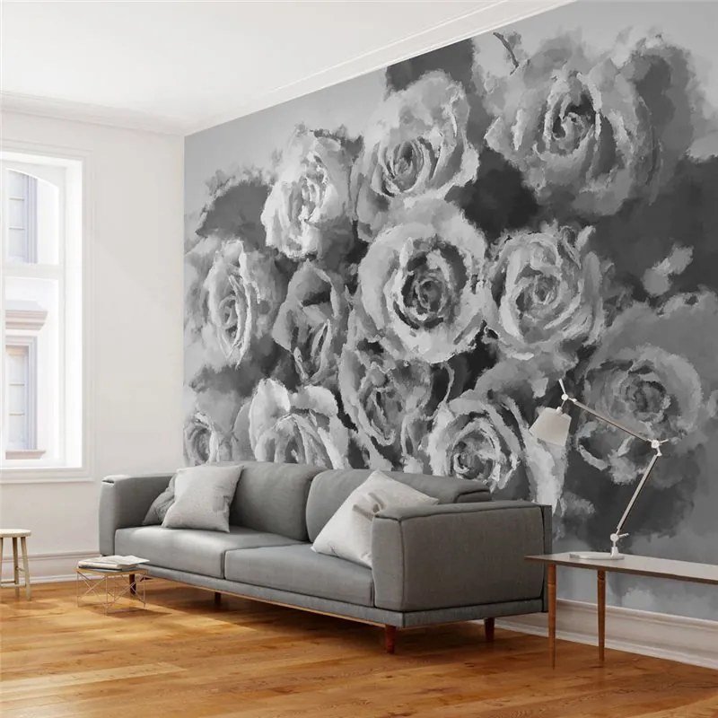 Fotomurale A dozen roses  Colore Grigio, Dimensioni e Misure 250x193