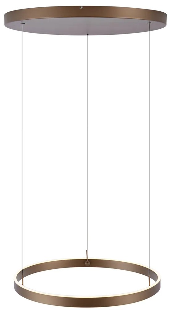 Lampada a sospensione di design bronzo scuro dimmerabile a 3 livelli - Titmus