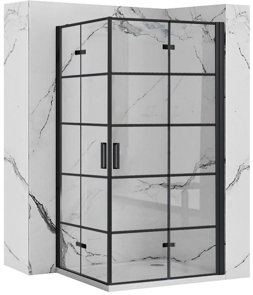 Cabina doccia Rea Molier Black Double 90x90