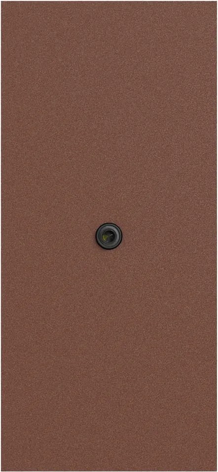 Applique Rettangolare 2xGU10 con Sensore Crepuscolare IP65 - Corten