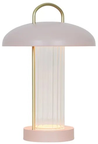 Nordlux - LED dimmerabile. Lampada da tavolo ricaricabile a sfioramento MIRANO LED/3W/3,7V rosa